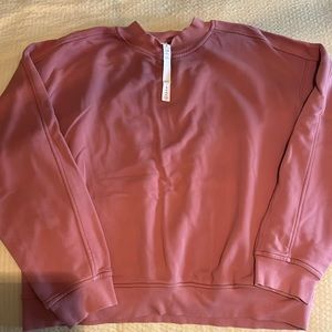Lululemon cropped sweatshirt mauve/pink